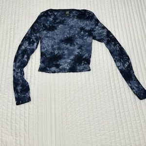 Blue tie dye long sleeve